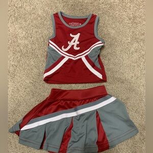 Colosseum Athletics Cheer outfit for Alabama! Toddler size 2T. GUC.